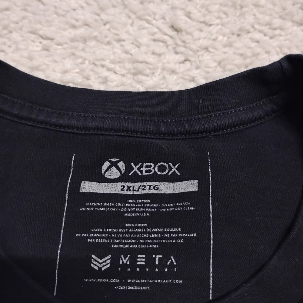 Halo Shirt Mens 2XL Black World Championship Xbox Gaming Microsoft Logo USA Made - Picture 4 of 9